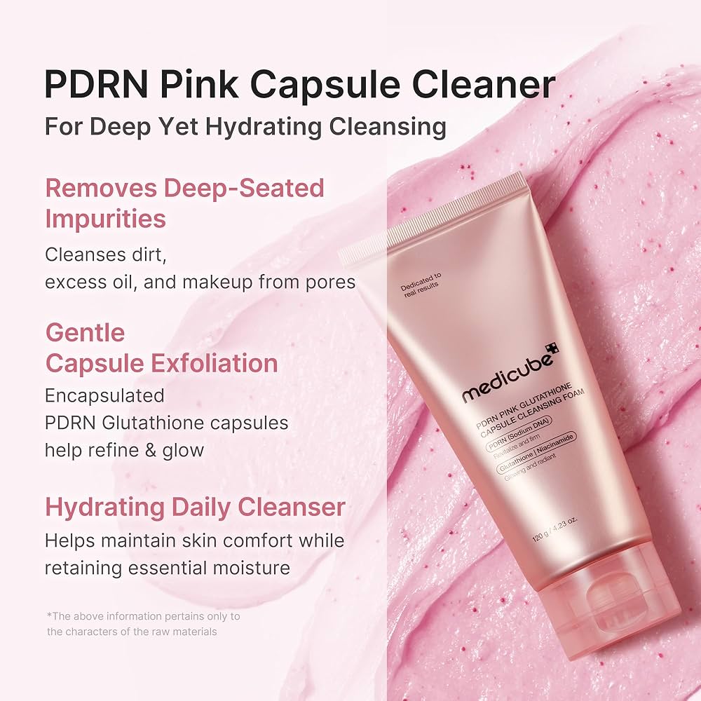 Limpador facial PDRN Pink Glutathione